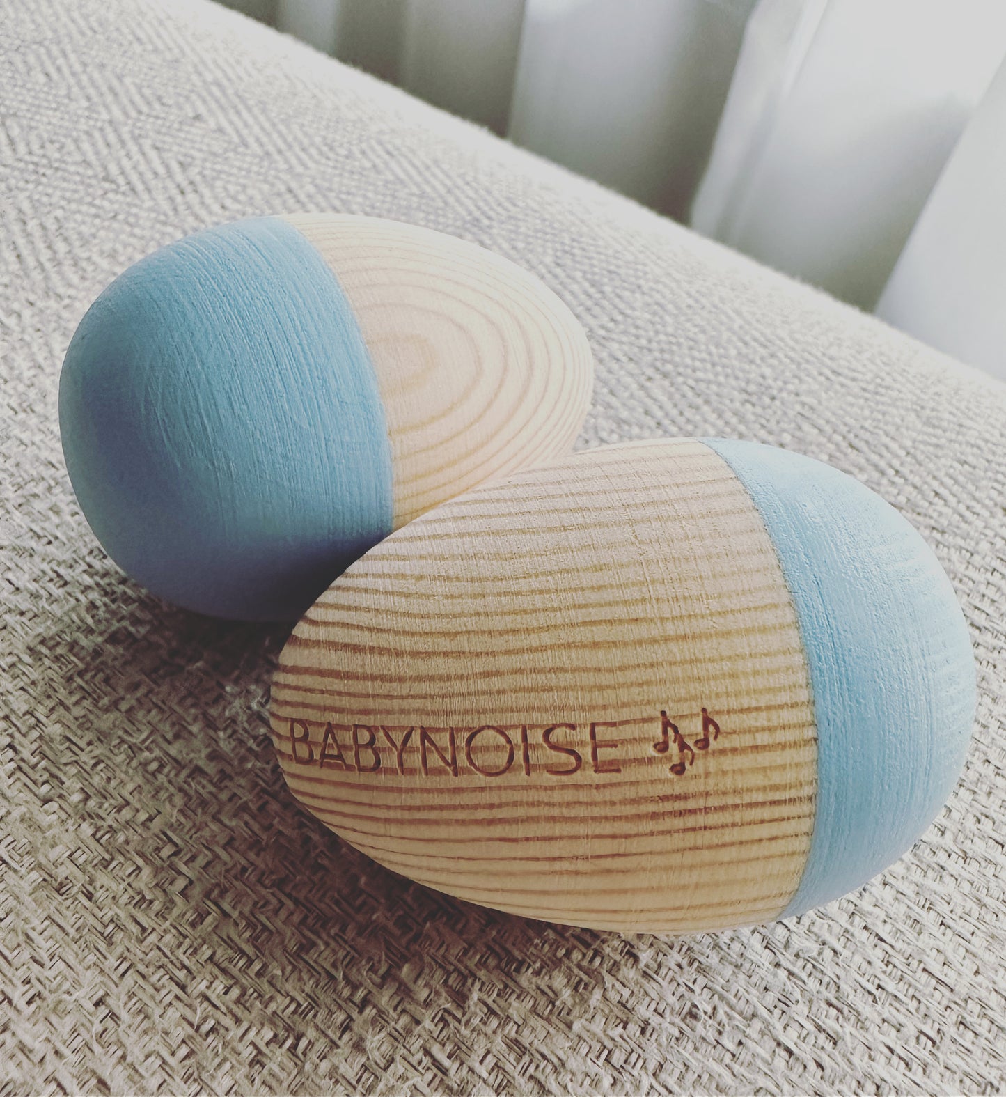 Baby Blue Duo Egg Shakers