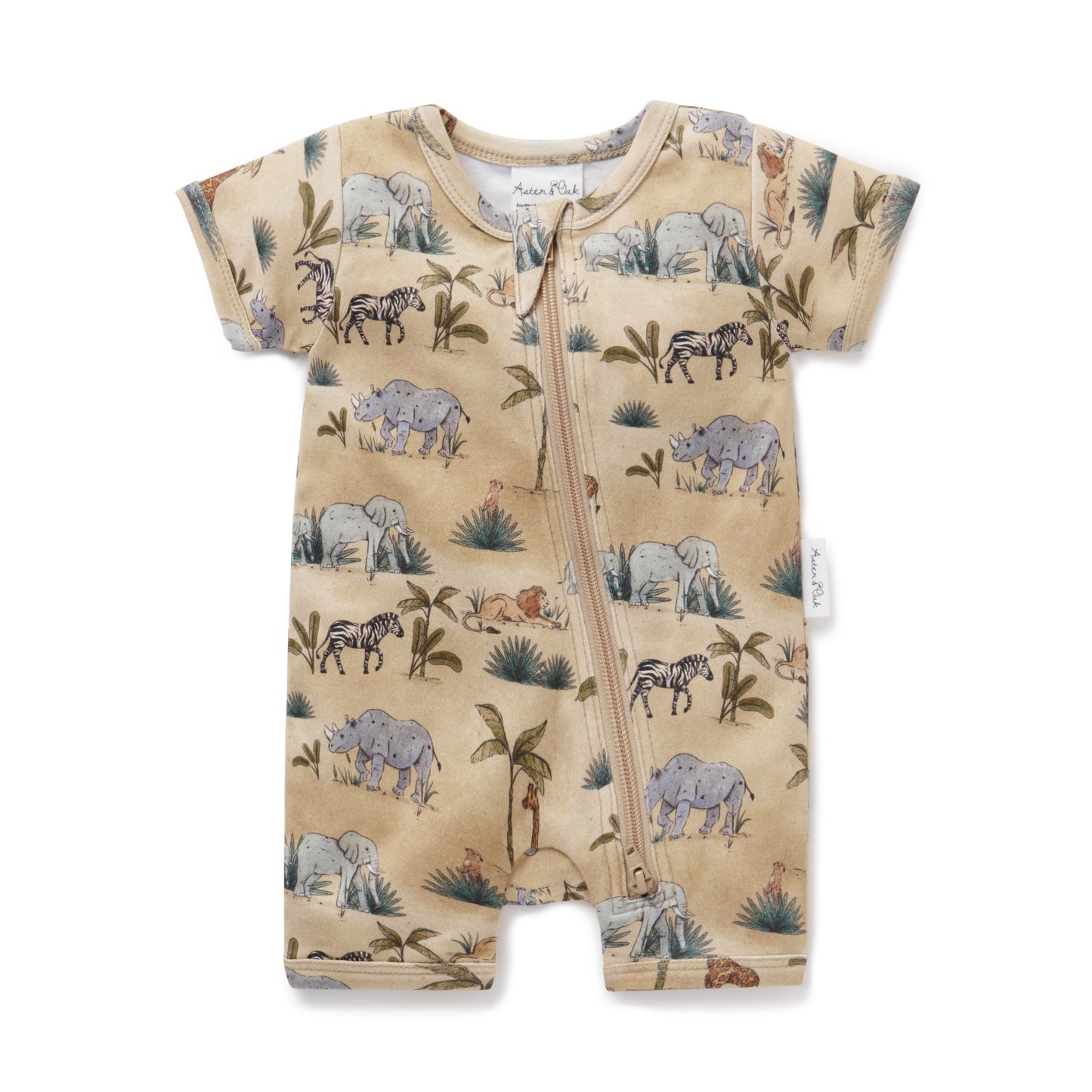 Safari Zip Romper