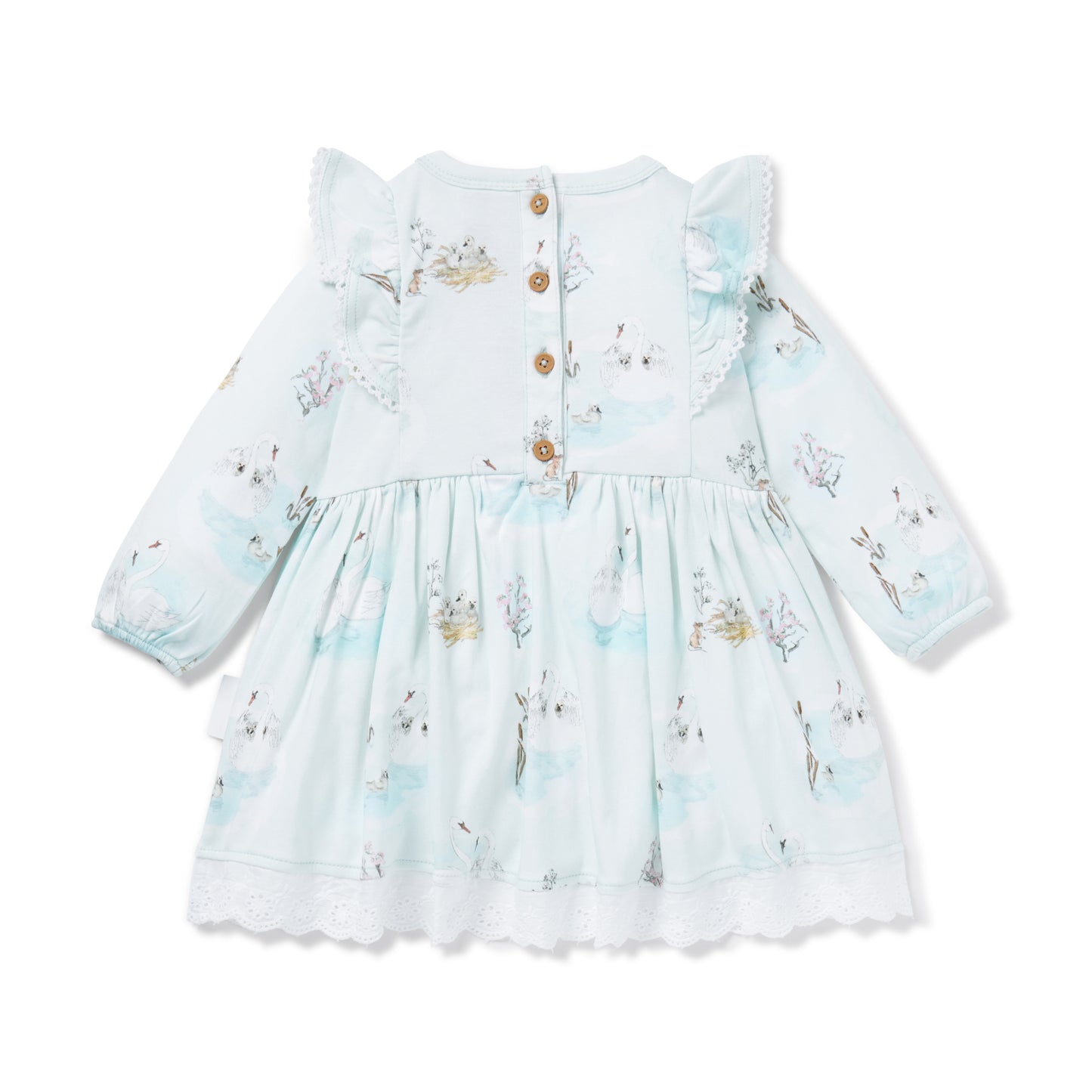 Swan Ruffle Dress (long sleeved)