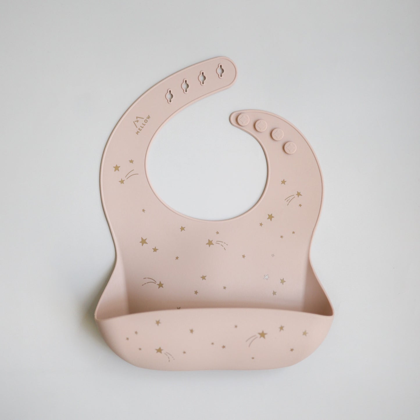 Silicone Bib - Shooting Star / Rose Beige