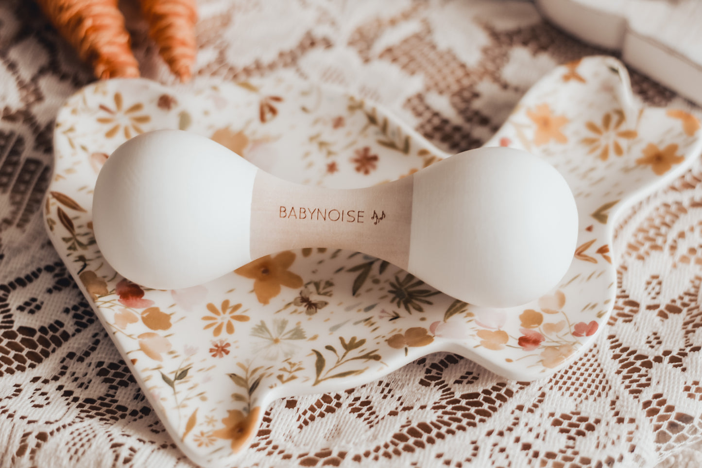 Baby Pink Wooden Double Maracas