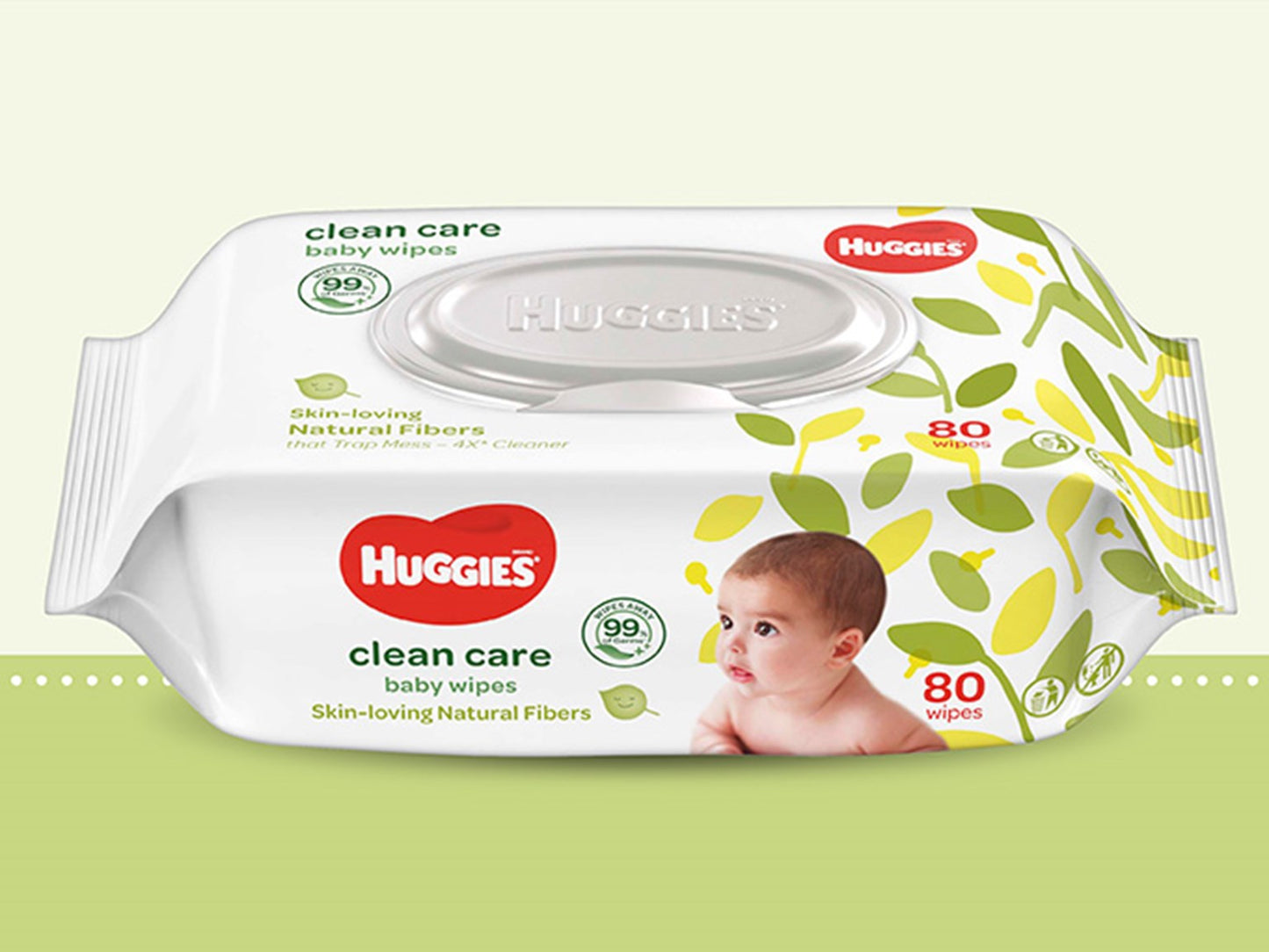 HUGGIES Clean Care Baby Wipes (80 wipes)