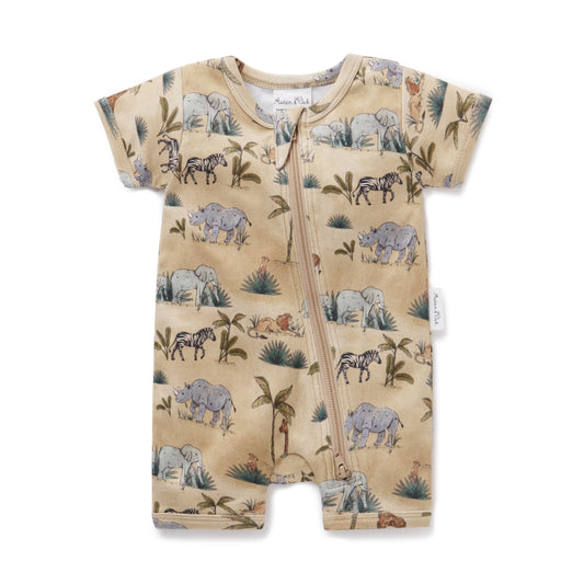 Safari Zip Romper