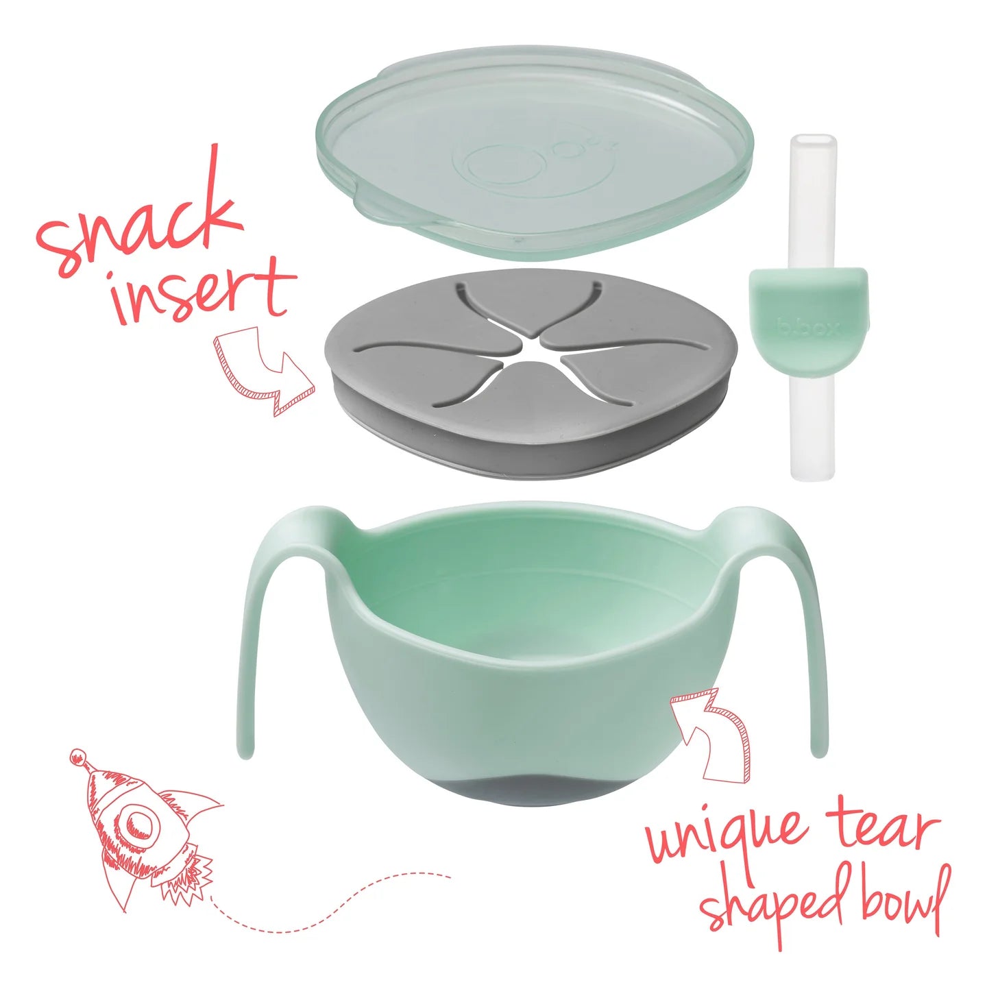 Gelato Bowl and Straw - Pistachio