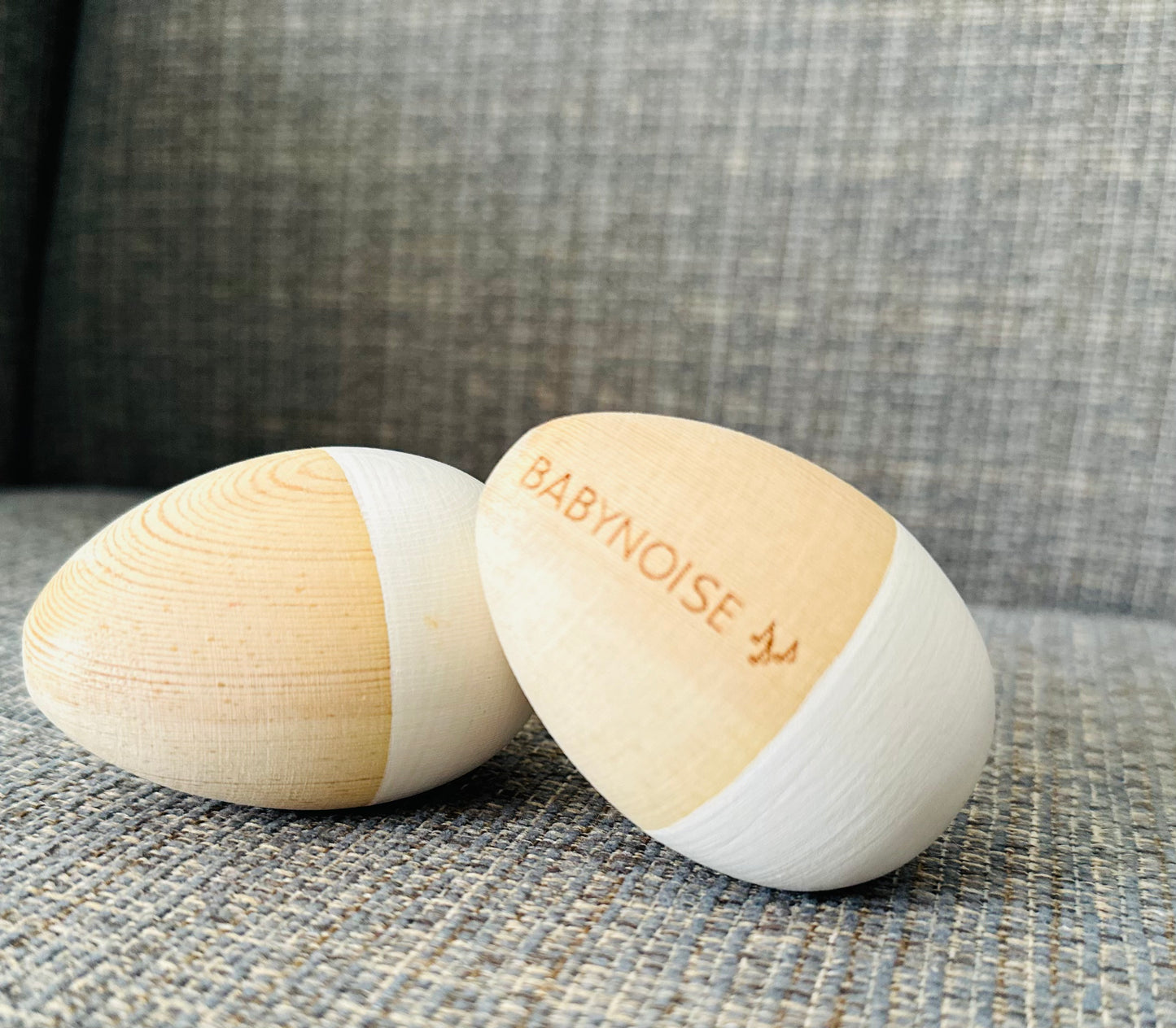 White Duo Egg Shakers
