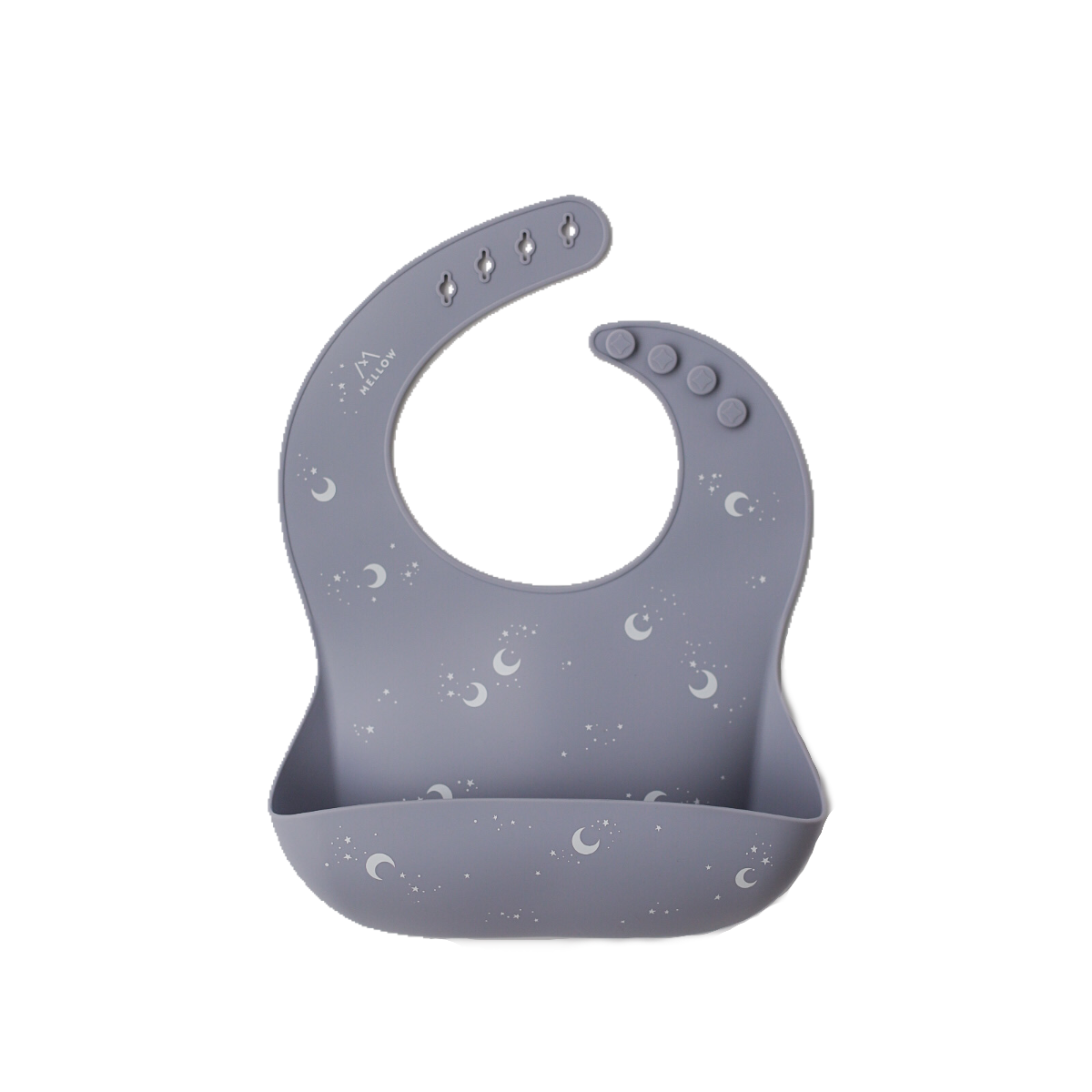 Silicone Bib - Luna / Denim