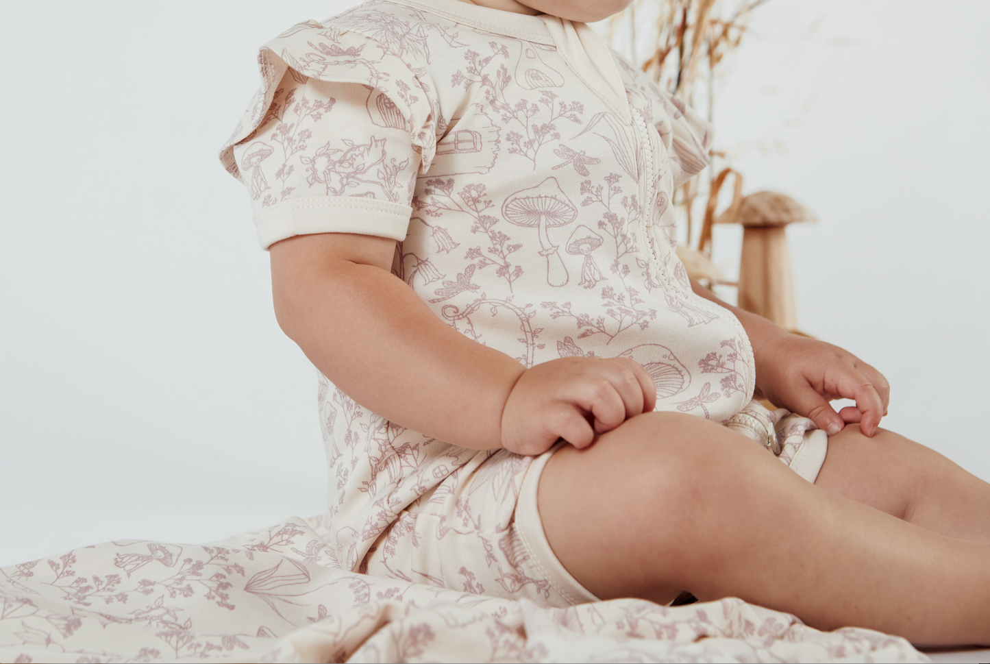 Fairy Garden Zip Romper