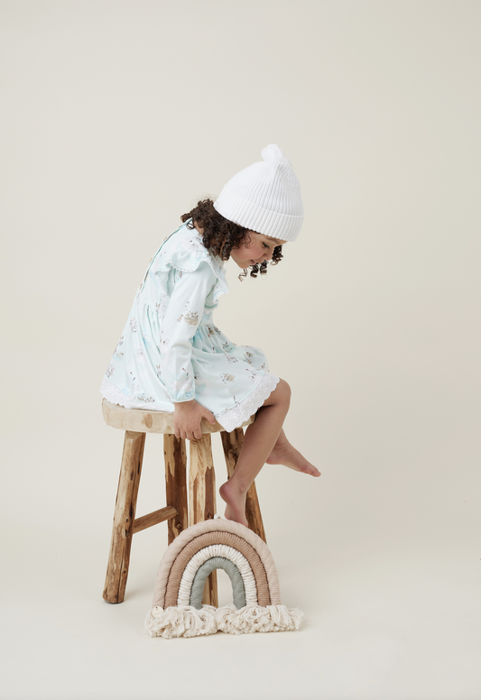 Swan Ruffle Dress (long sleeved)